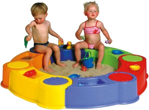 Paradiso pískoviště barevné skládací s podlahou.