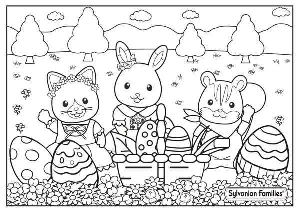 Omalovánky Sylvanian Families