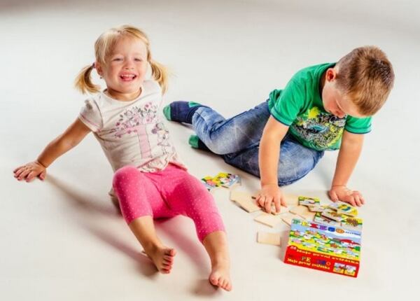 Pexeso dřevěné Moje první zvířátka 24 dílků.