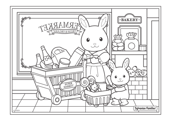 Omalovánky Sylvanian Families