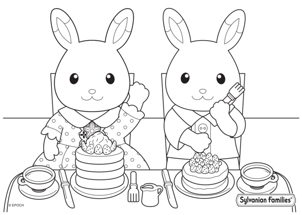 Omalovánky Sylvanian Families