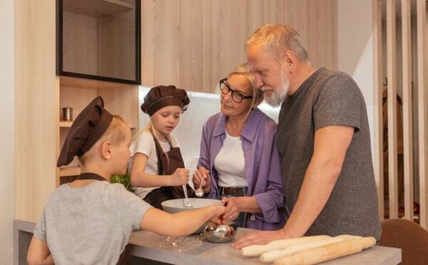 hlídání vnoučat mraky hraček